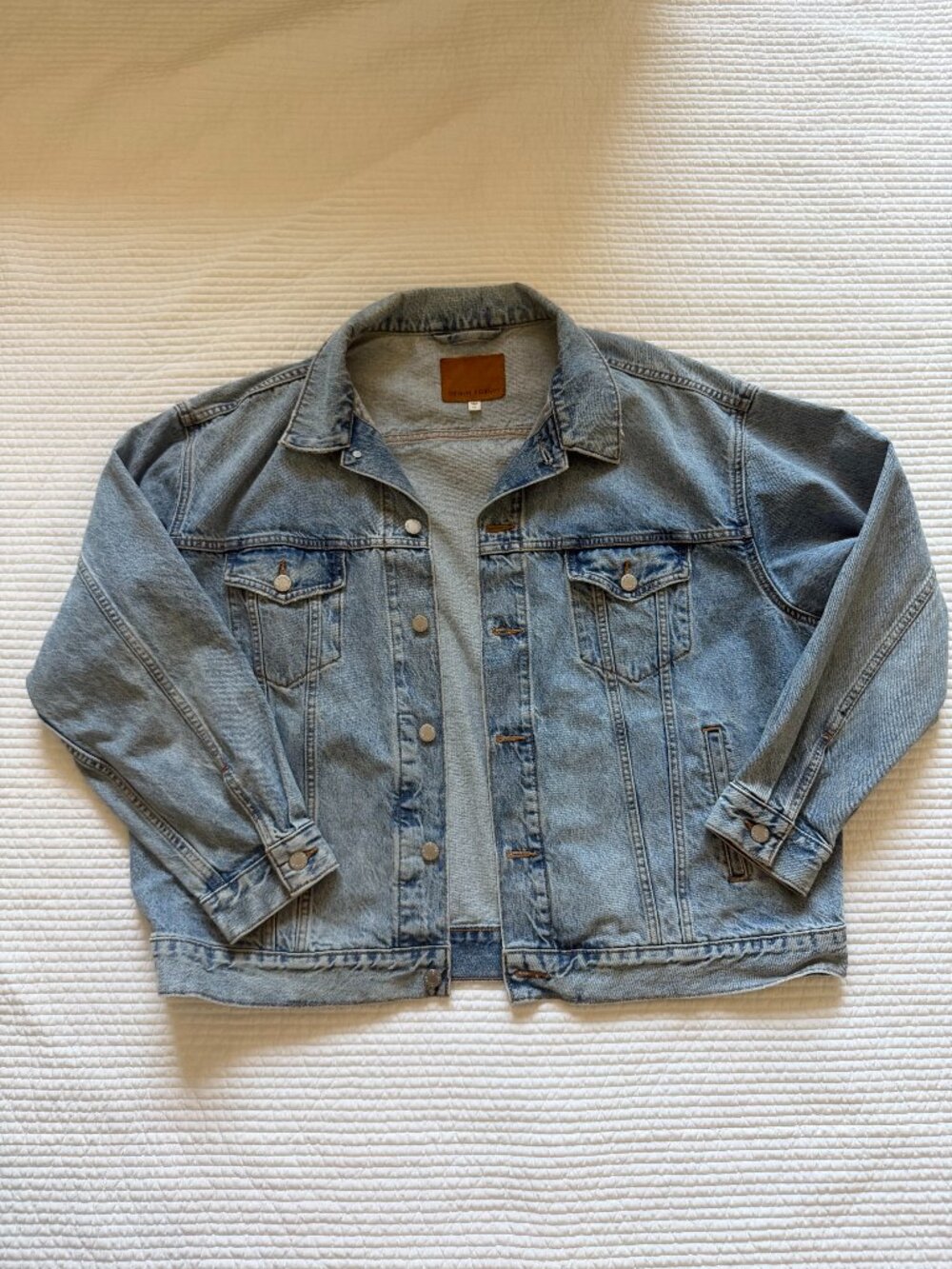 Aritzia Women's Blue Jacket - Denim Forum